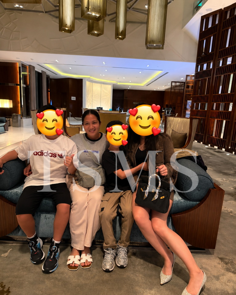 Top-rated TSMS Filipino maid receiving excellent reviews from a happy employer in the Klang Valley.