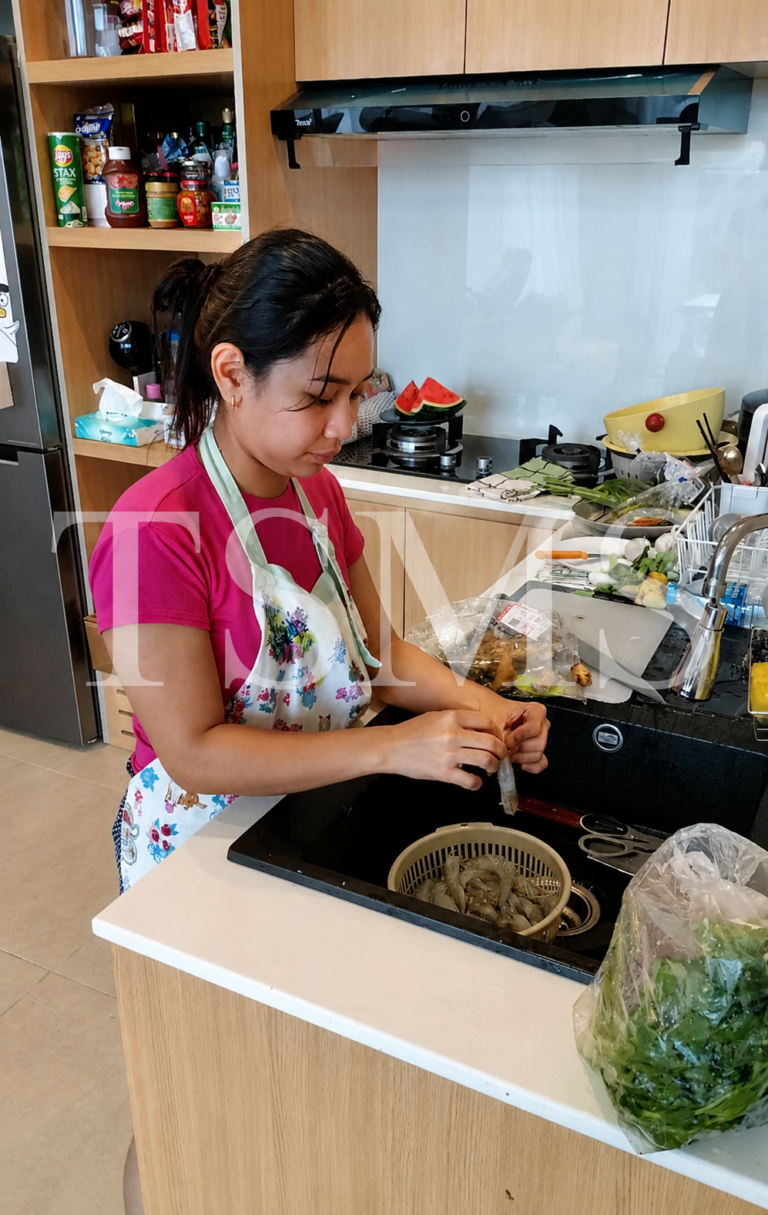 Gourmet daily meal preparation and local Malaysian seafood cooking by a certified TSMS Filipino domestic helper in Bangsar.